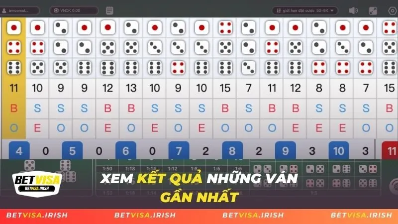 Xem kết quả những ván gần nhất